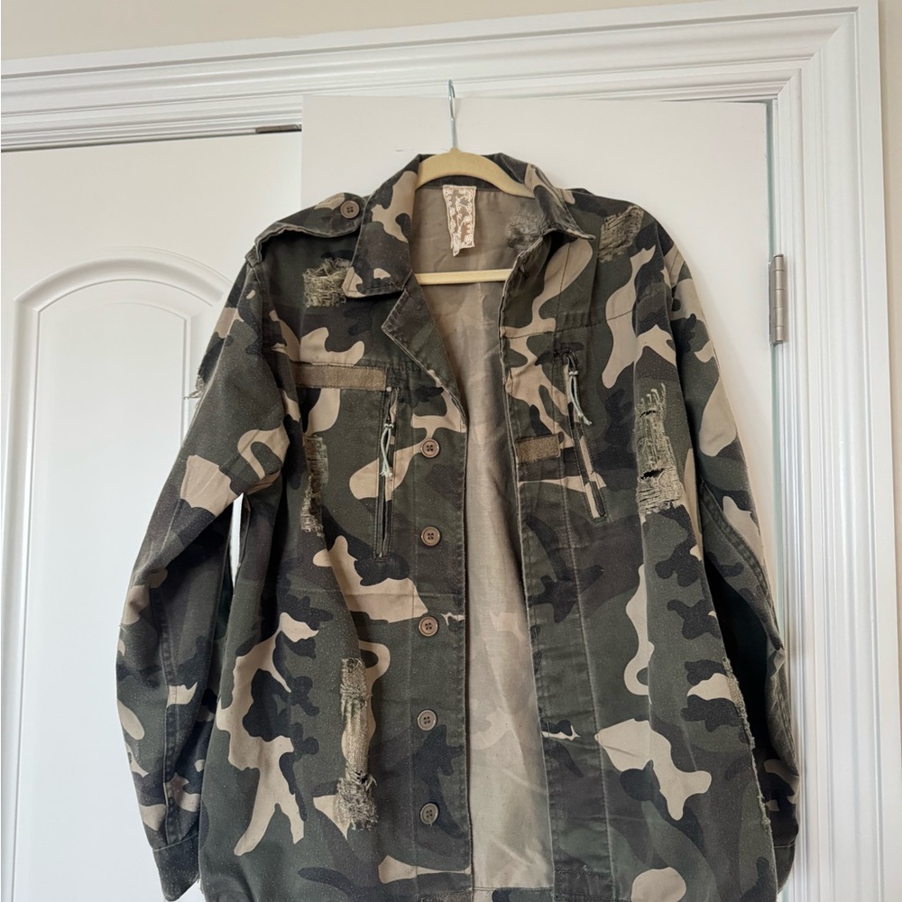 Camouflage Oversized Jacket